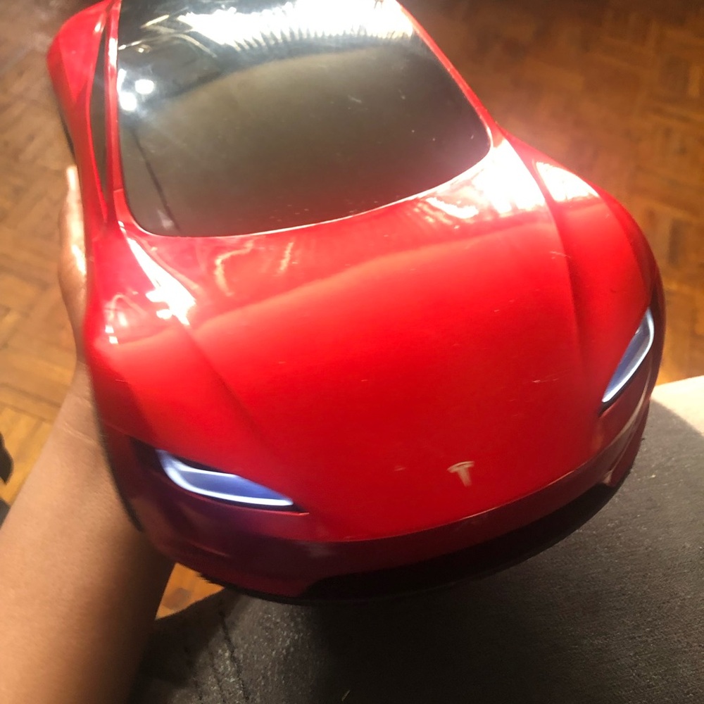 it runs good use only once remote come with batteries also the car.
